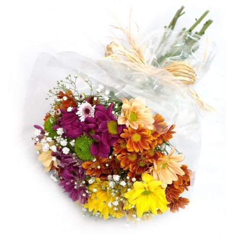 Mini Buquê Felicidade com Flores do Campo