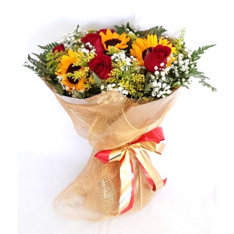 Buquê Amor com Girassol