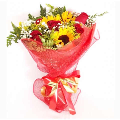 Buquê Amor com Girassol