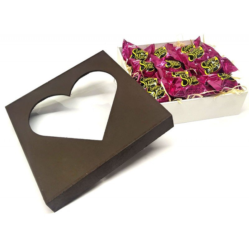 Caixa Te Amo com 12 Bombons Sonho de Valsa